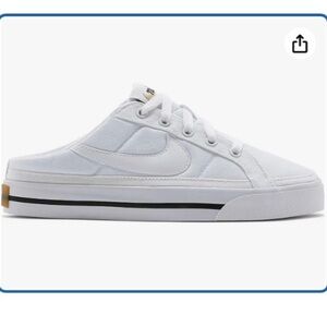 Nike Court Legacy Mules in White Size 8.5